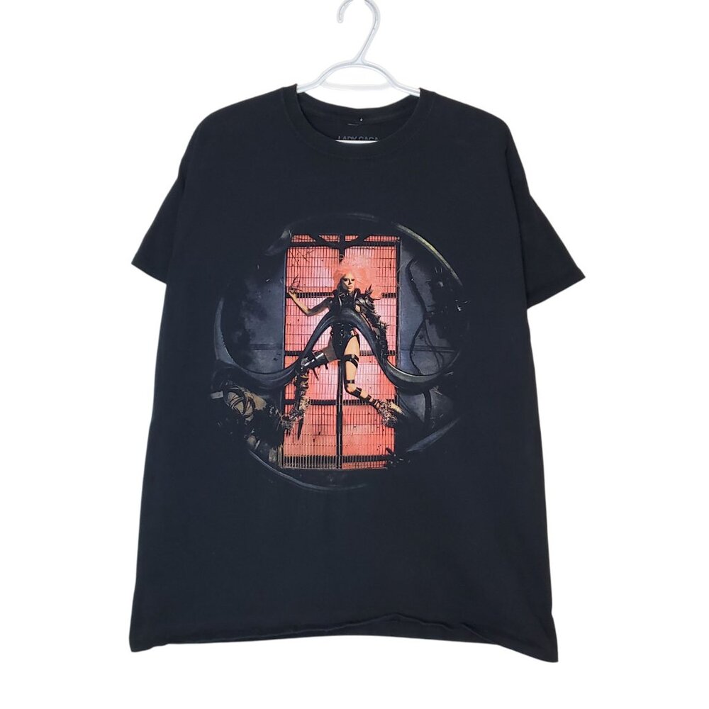 2020 Lady Gaga Chromatica Album Graphic Shirt Black Size XL